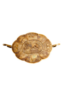 Brass Antique Lion Catchall