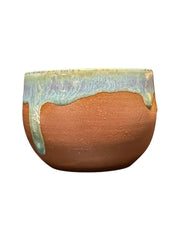 Small Blue Glazed Catchall by Larry Manning
