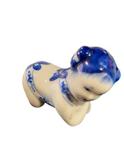Pair of Blue and White Figures Chopstick Rests