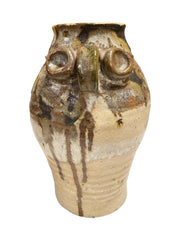 Picasso Influenced Owl Studio Pottery