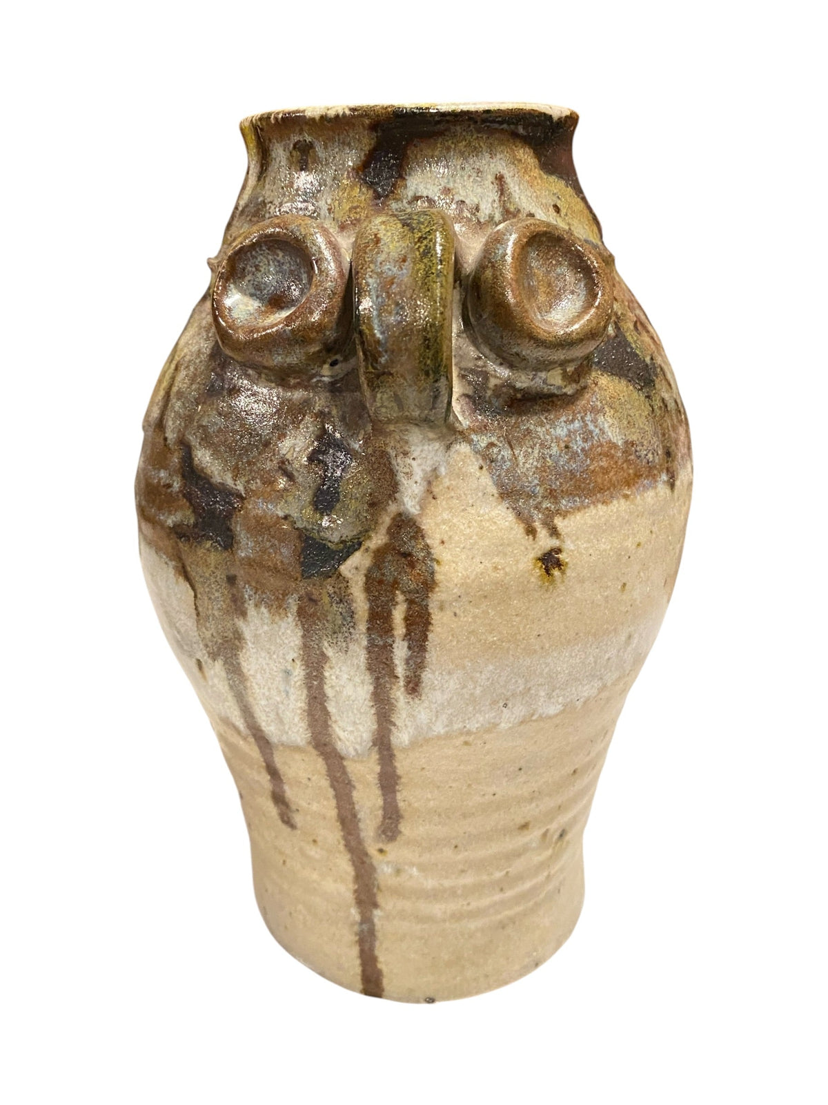 Picasso Influenced Owl Studio Pottery