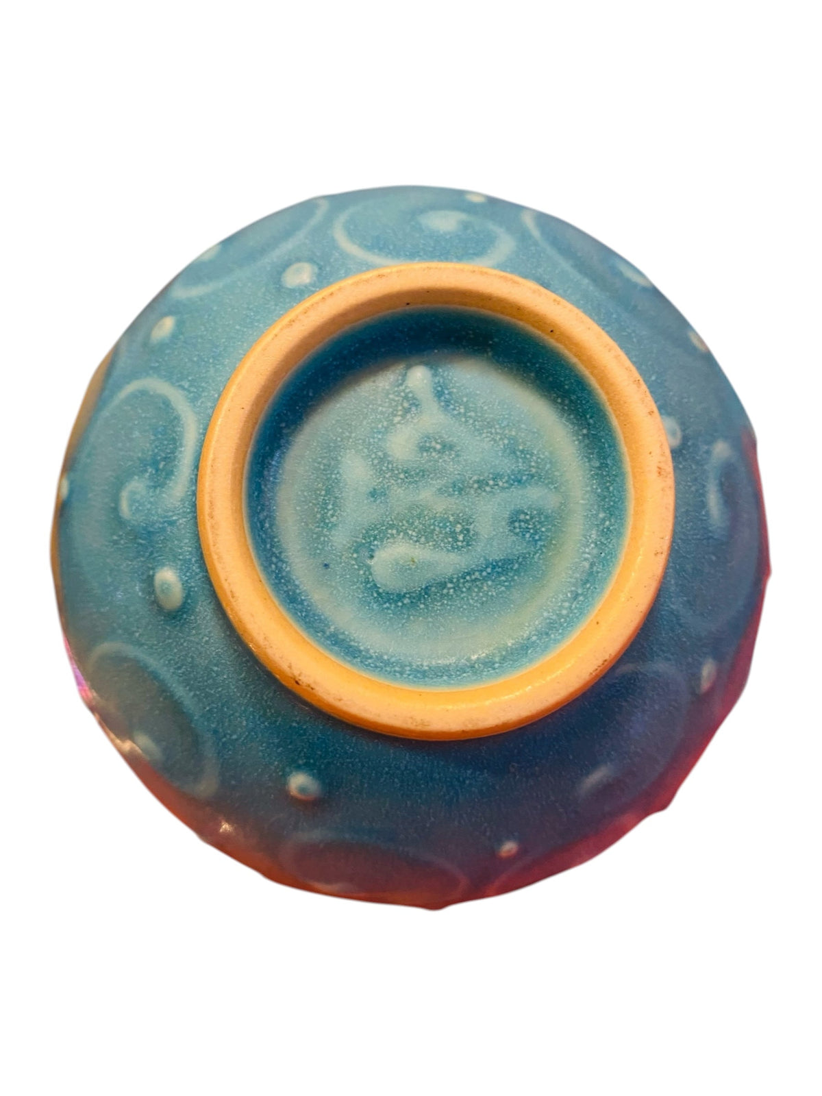 Small Whimsical Turquoise weed Pot