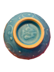 Small Whimsical Turquoise weed Pot