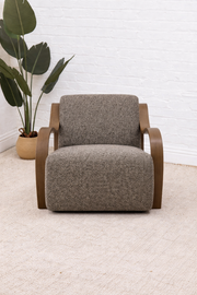 Drew Lounge Chair in Mineral Brown