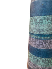 Midcentury Modern Blue Stripped vase