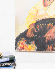 Woman Sitting Oil Painting
