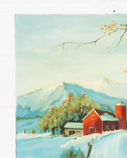 Winter at Home Oil Painting by J Gaines