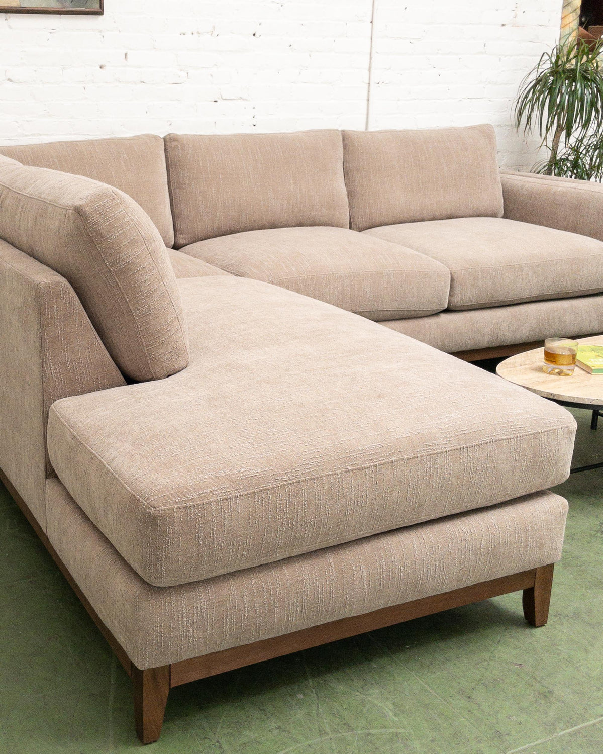 Lisette Sectional in Chandler Cocoa