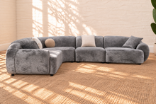 Aela Curved Sectional Sofa in Ash Gray