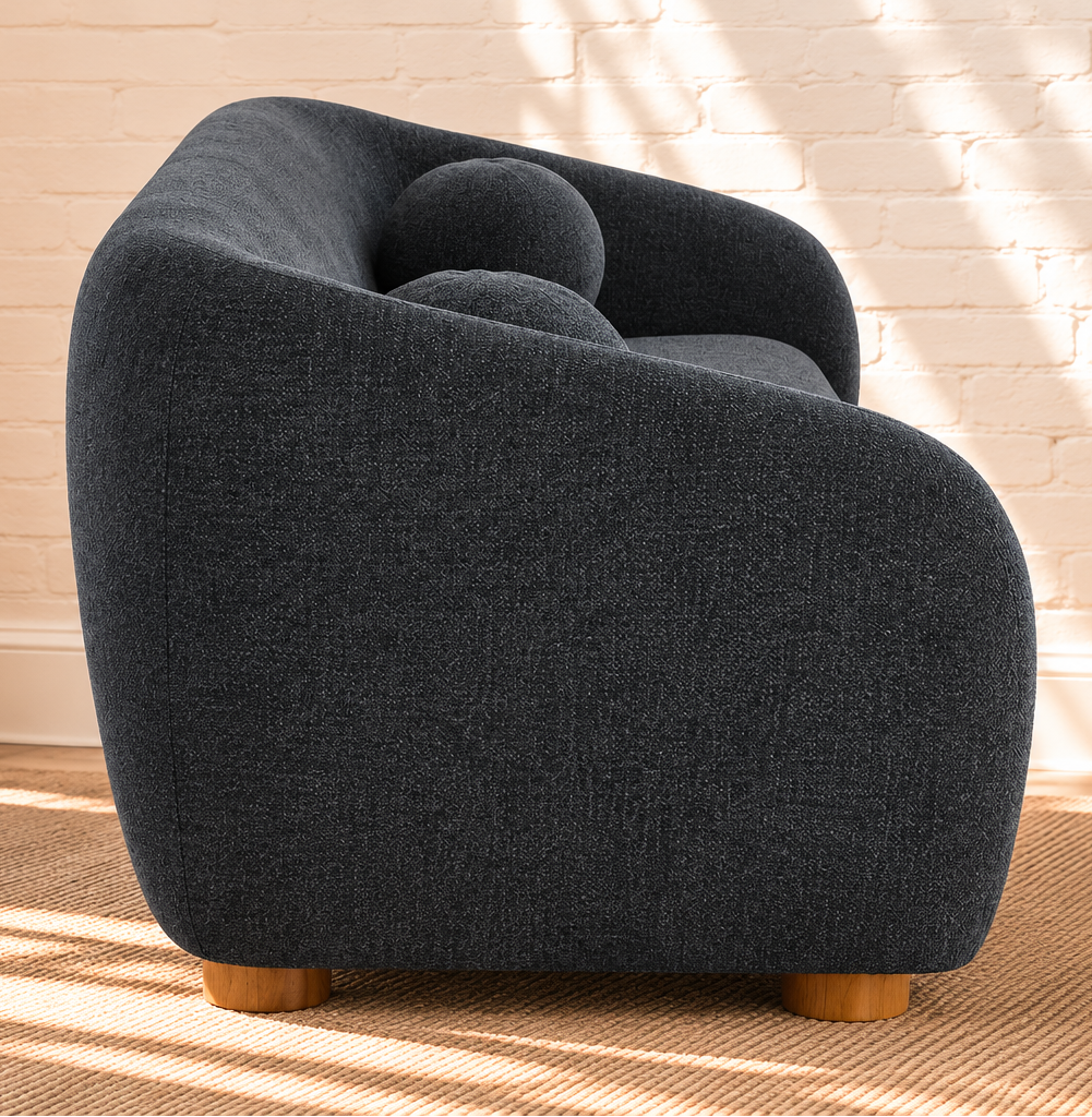 Amara Sofa in Dark Lagoon Blue