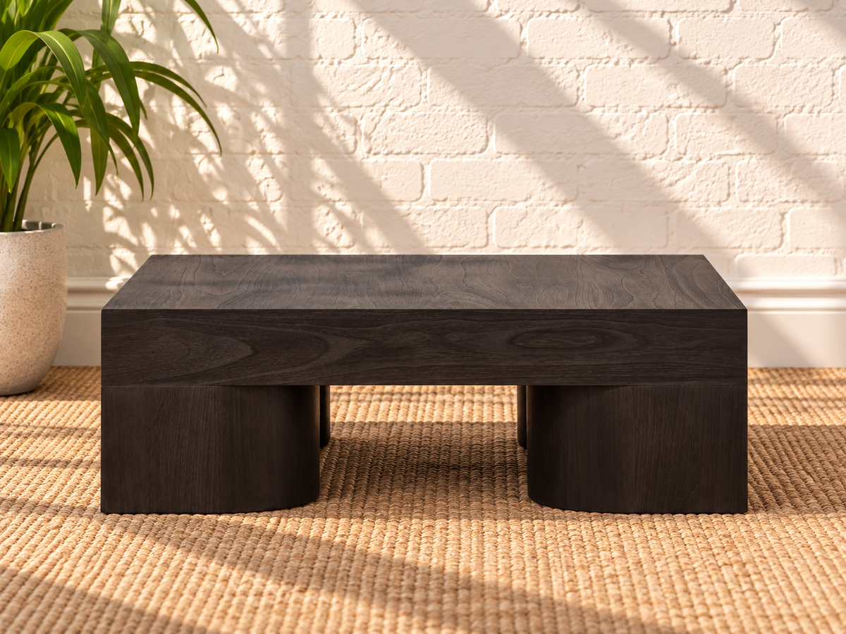 Arnold Coffee Table in Natural Dark Brown