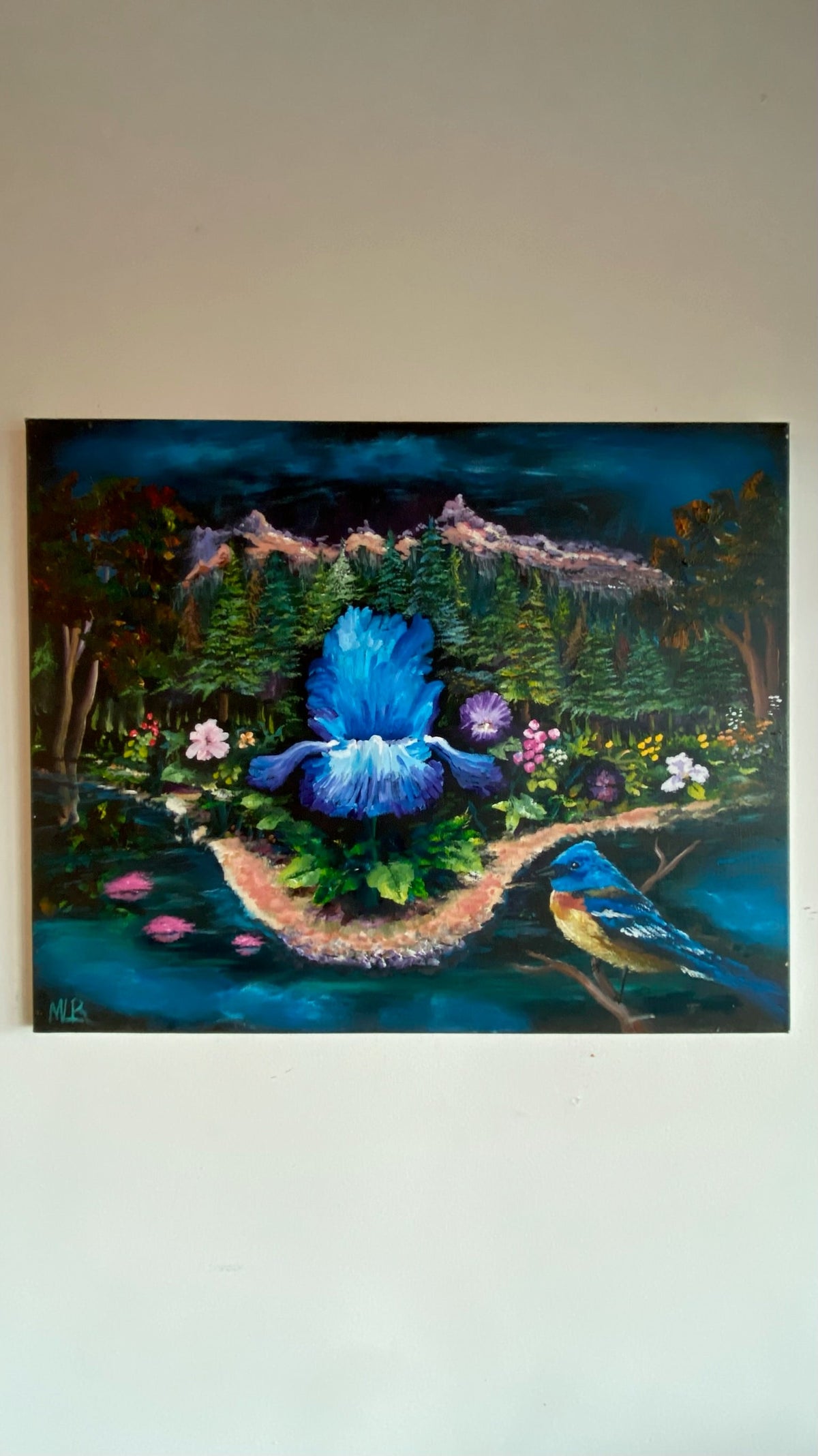 Iris House, Painting