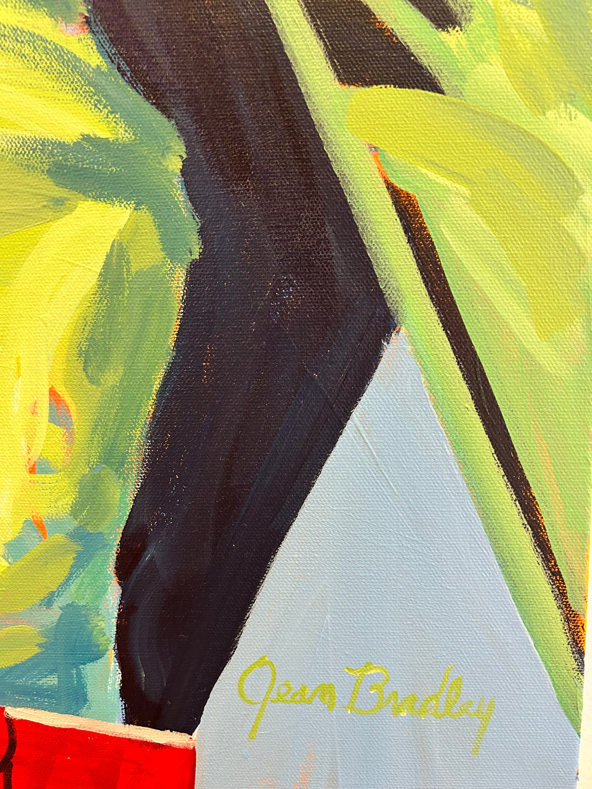 Space Girl #4 Painting by Jean Bradley