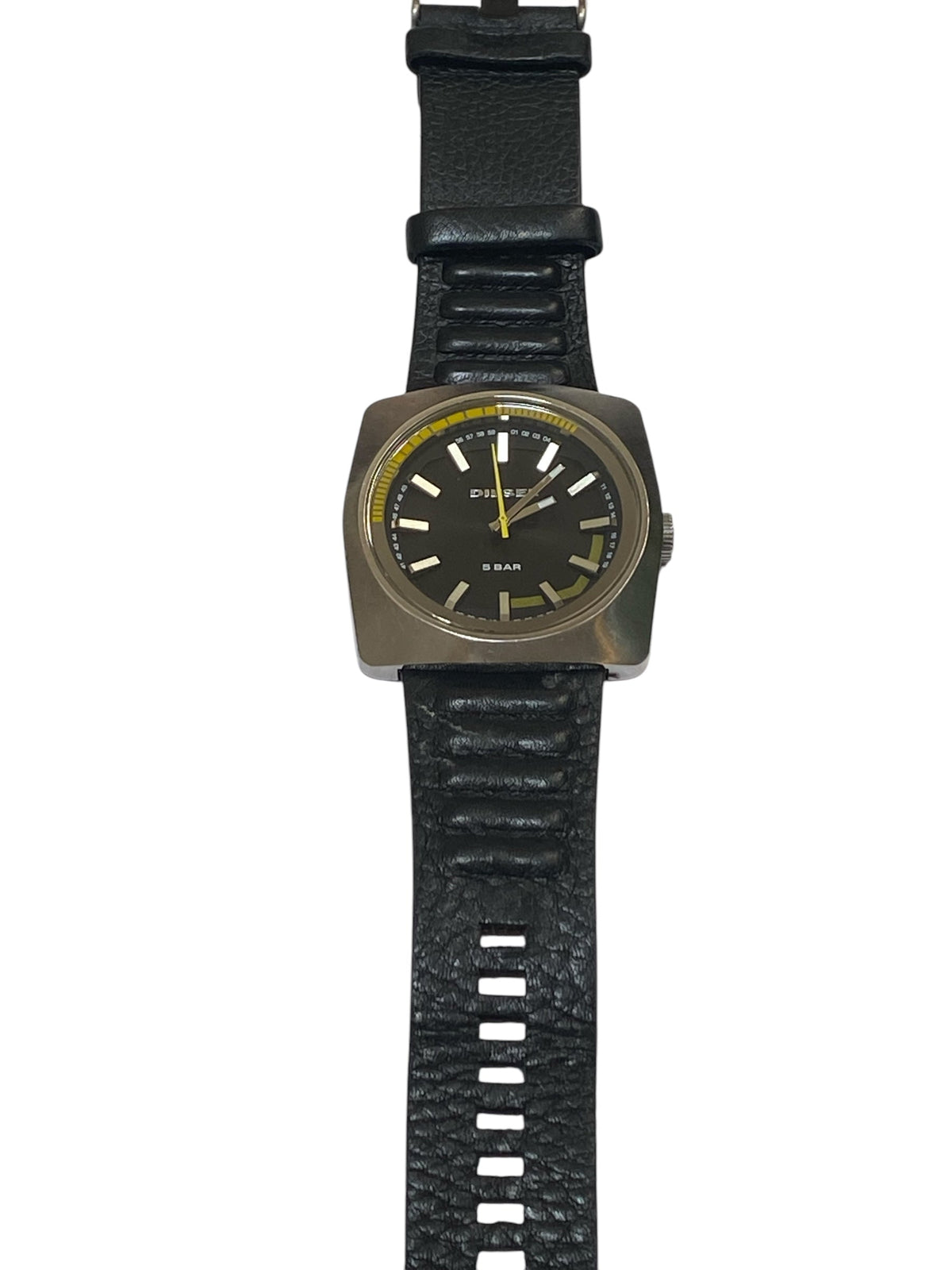 Diesel 5 Bar Watch with Yellow Accent