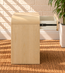 Byron Wood Nightstand with Drawer in Blonde Oak