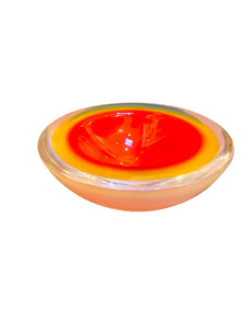 Rare Orange Yellow White Somersso Bowl