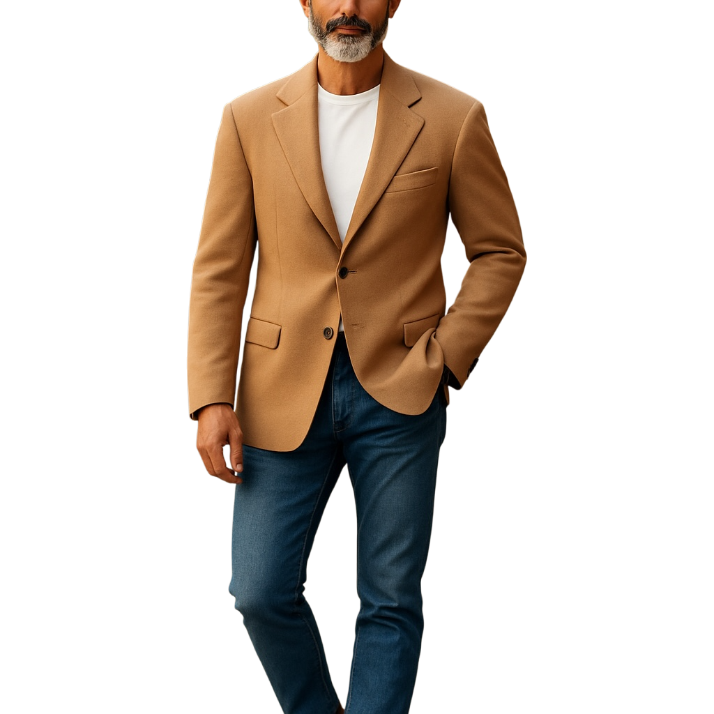 Andrew Fezza Camel Hair Sports Jacket