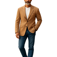 Andrew Fezza Camel Hair Sports Jacket