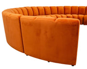 Burnt Orange Chic Circle Sofa