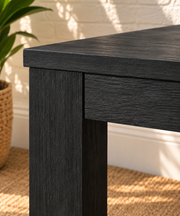 Callan Dining Table in Natural Black