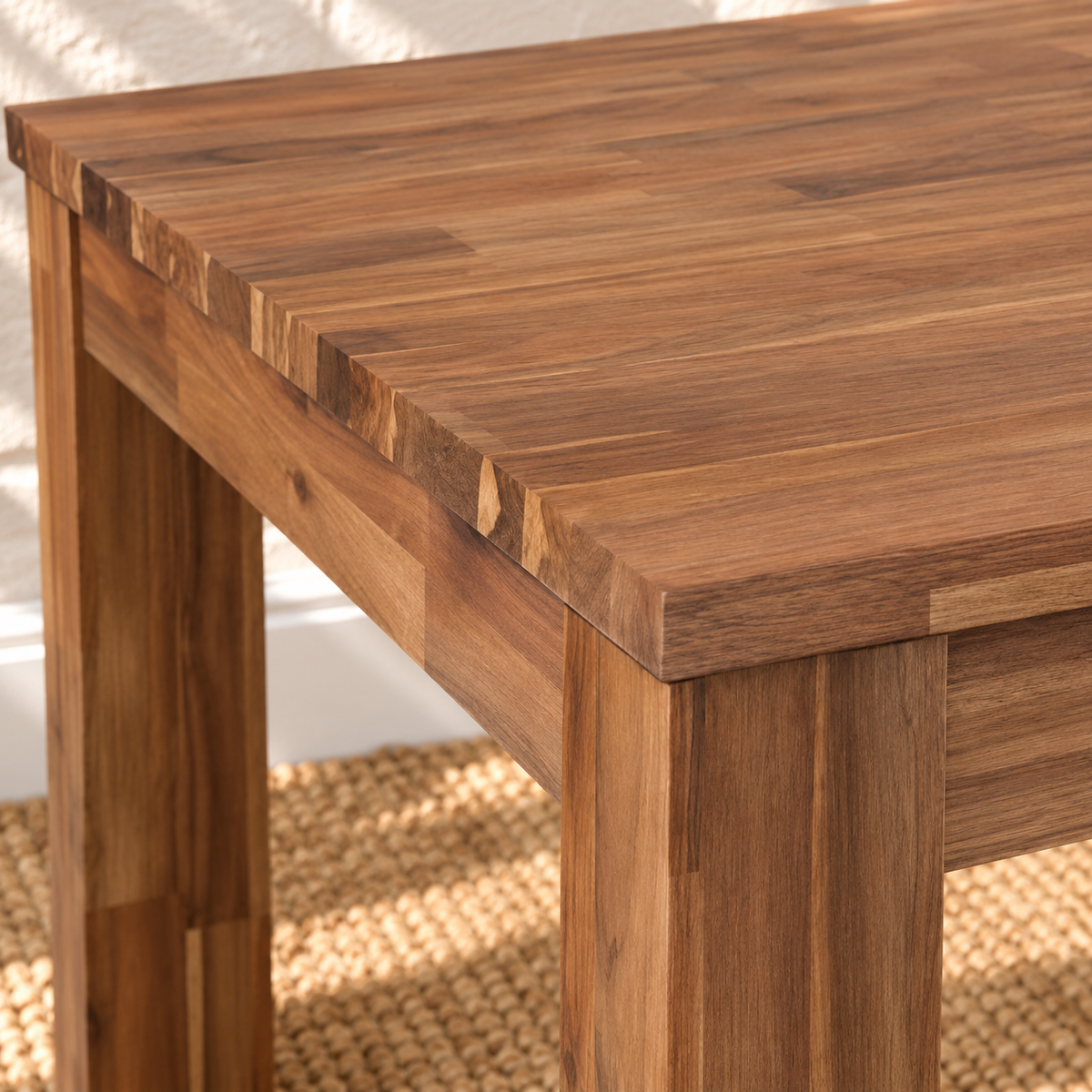 Callan Dining Table in Natural Brown