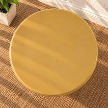 Camille Fluted Dining Table in Golden Ochre
