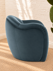 Capri Lounge Chair in Slate Blue