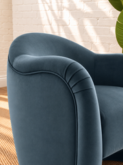 Capri Lounge Chair in Slate Blue