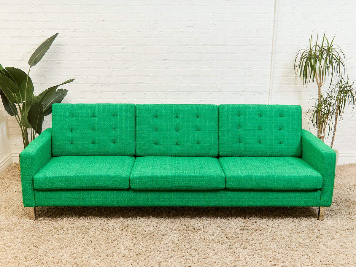 Don Sofa in Grass Green Tweed