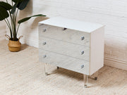 1970s Vintage Atomic Glass Dresser, 32-Inch