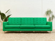 Don Sofa in Grass Green Tweed