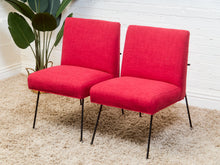 Milo Baughman for Pacific Iron in Viper Red Lounge Chair