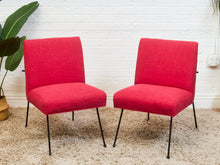 Milo Baughman for Pacific Iron in Viper Red Lounge Chair