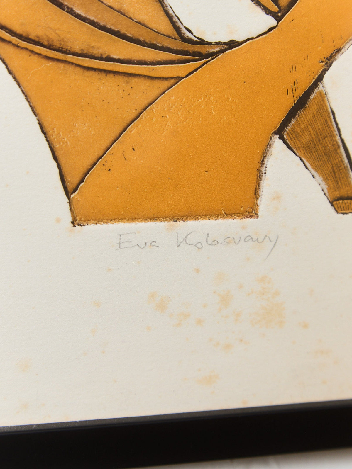 Large Embeded Rusty Geometric Abstract by Eva Koloswary