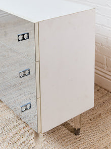 1970s Vintage Atomic Glass Dresser, 32-Inch