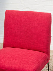 Milo Baughman for Pacific Iron in Viper Red Lounge Chair