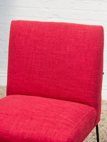 Milo Baughman for Pacific Iron in Viper Red Lounge Chair
