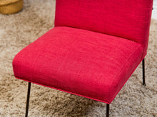 Milo Baughman for Pacific Iron in Viper Red Lounge Chair