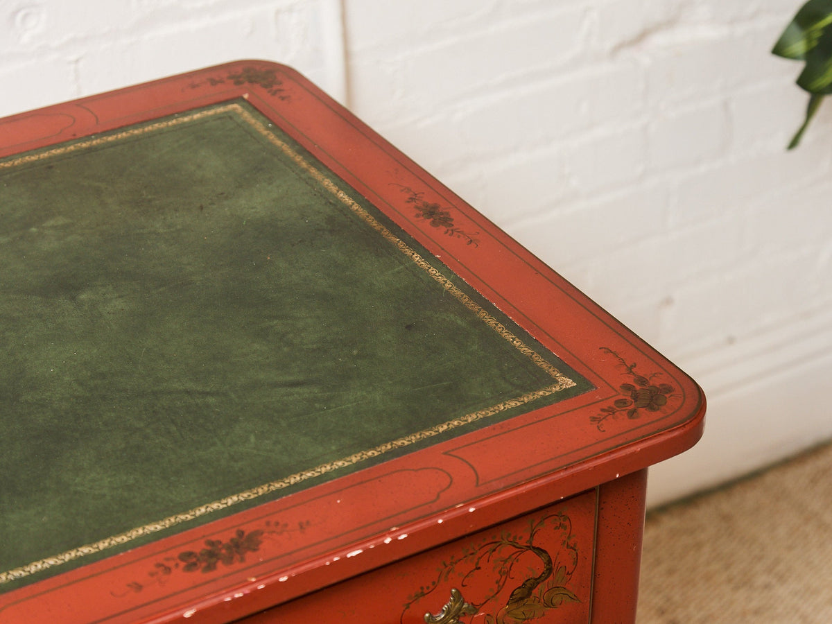 Louis XV Style Chinoiserie Writing Desk by Baker with Matching Chair