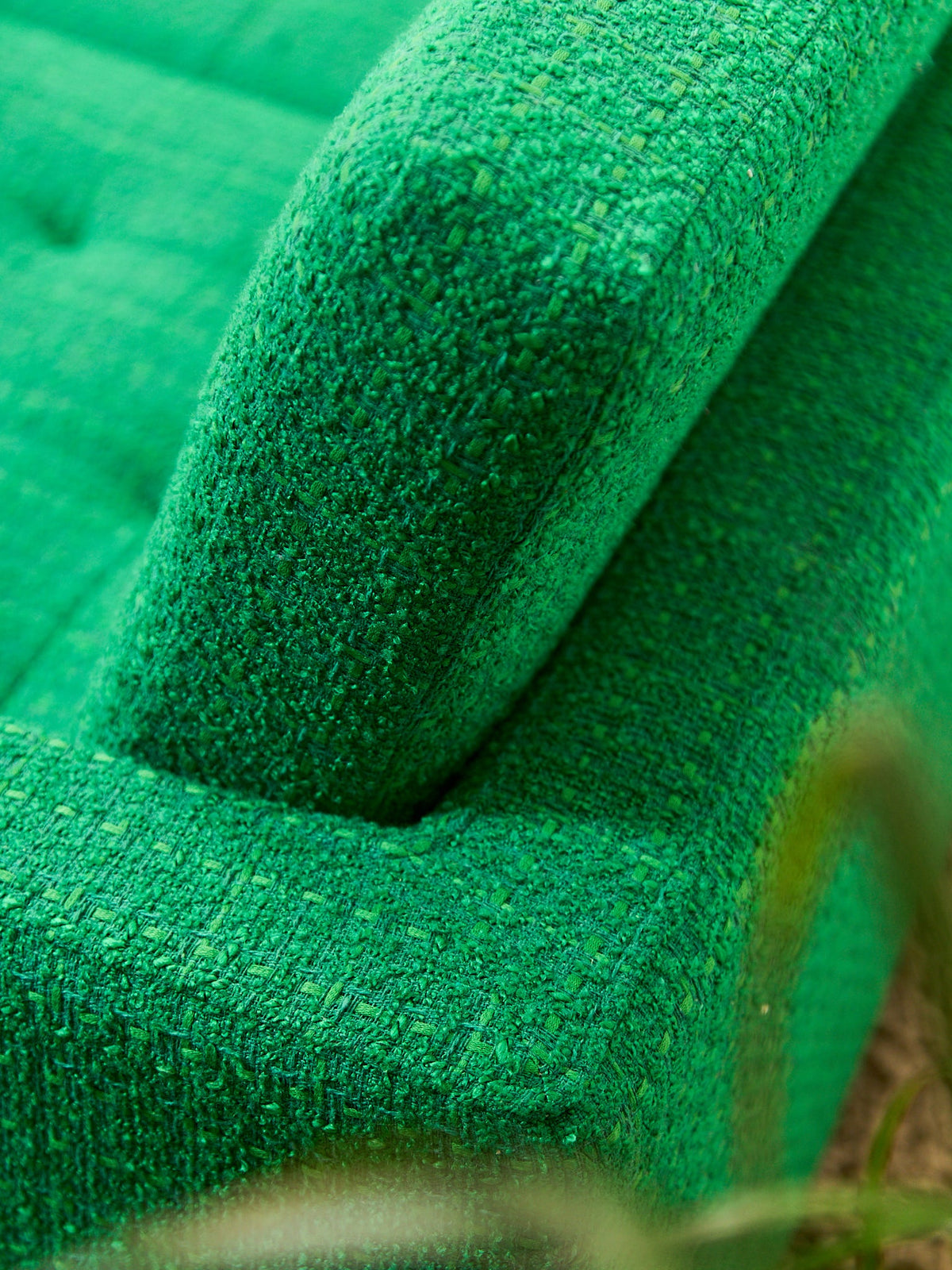 Don Sofa in Grass Green Tweed