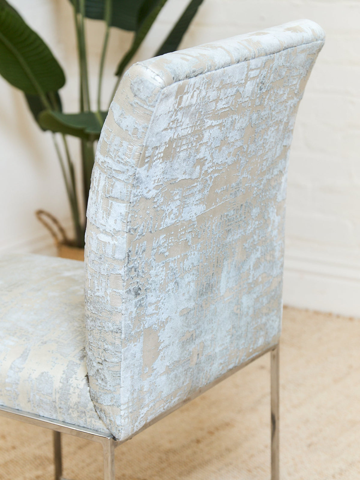 Milo Baughman Dining Chairs in Knoll Fabric set of 8