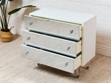 1970s Vintage Atomic Glass Dresser, 32-Inch