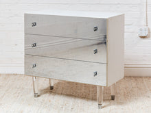 1970s Vintage Atomic Glass Dresser, 32-Inch