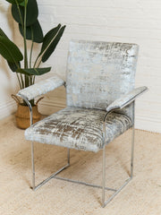 Milo Baughman Dining Chairs in Knoll Fabric set of 8