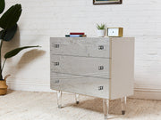 1970s Vintage Atomic Glass Dresser, 32-Inch