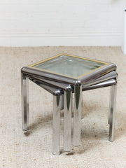 Paul Evans Chrome End Table