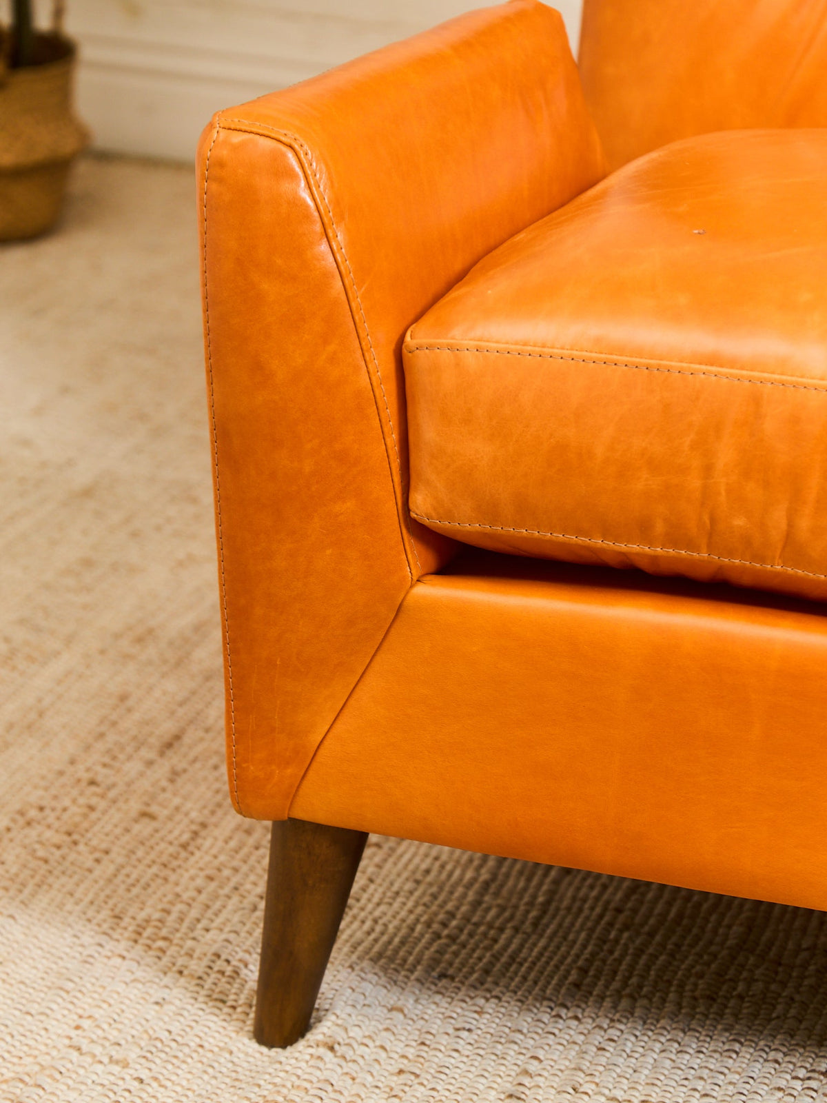 Maddox Chair in Monte Blanc Leather