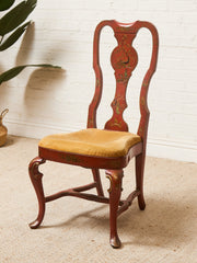 Louis XV Style Chinoiserie Writing Desk by Baker with Matching Chair