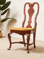 Louis XV Style Chinoiserie Writing Desk by Baker with Matching Chair