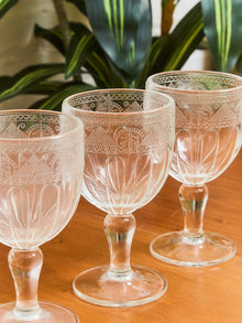 Set of Five Ralph Lauren Wine Goblets